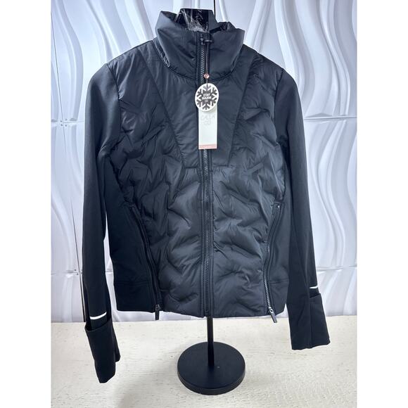 CALIA Womens S Cold Dash Run Jacket Black Full Zip NWT - Picture 1 of 10